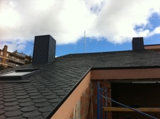 Cubierta nueva de vivienda unifamiliar en Colmenarejo, fotografía 1 de la intervención documentada