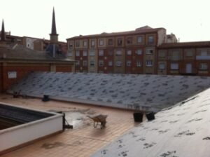 Renovación de cubierta de un colegio público en Logroño, fotografía 3 de la intervención documentada