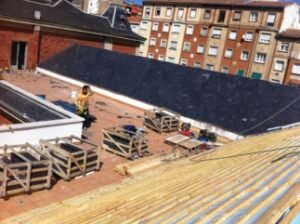 Renovación de cubierta de un colegio público en Logroño, fotografía 5 de la intervención documentada