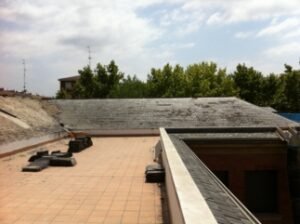 Renovación de cubierta de un colegio público en Logroño, fotografía 2 de la intervención documentada