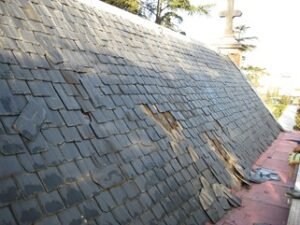 Rehabilitación de cubierta del panteón de los Duques de Barajas, fotografía 1 de la intervención documentada