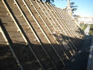 Rehabilitación de cubierta del panteón de los Duques de Barajas, fotografía 4 de la intervención documentada