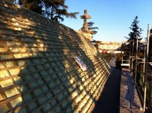 Rehabilitación de cubierta del panteón de los Duques de Barajas, fotografía 6 de la intervención documentada