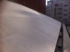 Reforma de cubierta de un colegio de UGT en Madrid, fotografía 2 de la intervención documentada