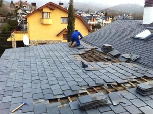 Rehabilitación de cubierta de baja pendiente en Collado Villalba, fotografía 1 de la intervención documentada