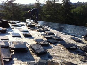 Rehabilitación con lámina transpirable en Boadilla, fotografía 1 de la intervención documentada