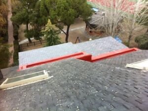 Reparación de una cubierta de baja pendiente en Pozuelo, fotografía 2 de la intervención documentada