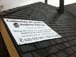 Cubierta de pizarra en Los Molinos, fotografía 2 de la intervención documentada